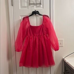NWT Altar'd State Pink Babydoll Dress